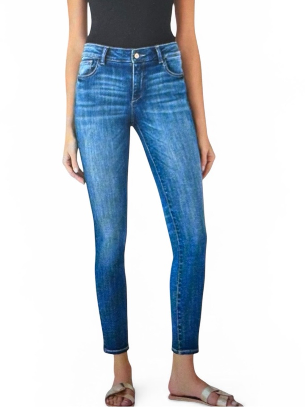 DL1961 Florence Ankle Instasculpt Skinny Jeans Regular Wash size 26